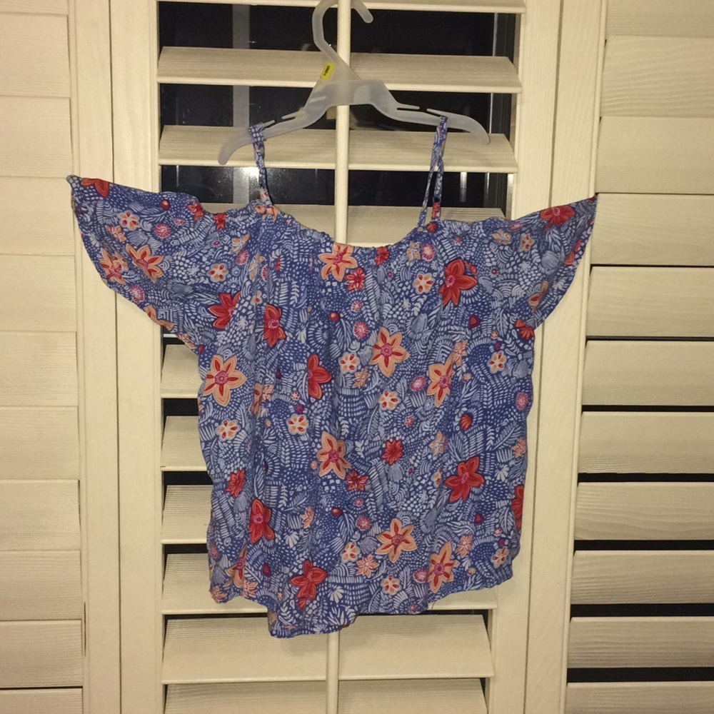 Floral Cold Shoulder Top